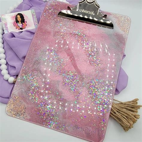 glitter clipboard|pink glitter clipboard.